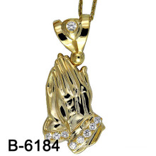 Neuer Entwurfs-elegante Damen-Art- und Weisemikro pflastern hängende Goldüberzug (B-6184)